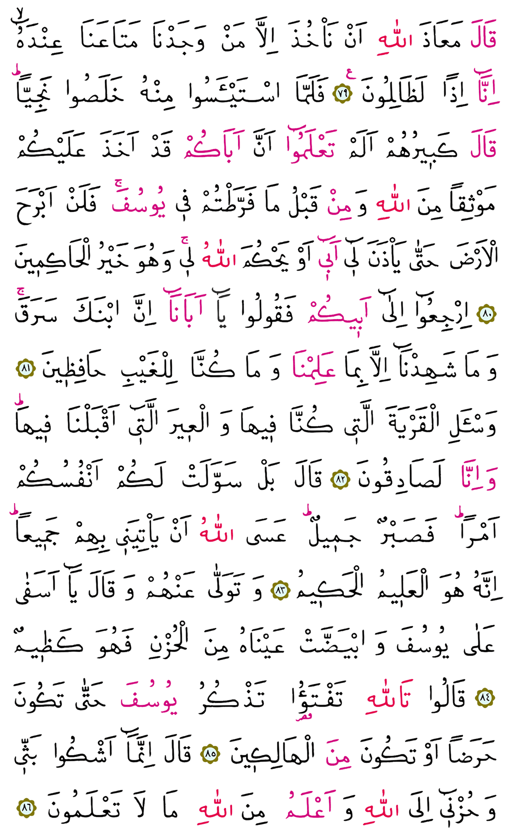 Yusuf Suresi 13. Cüz - 244. Sayfa