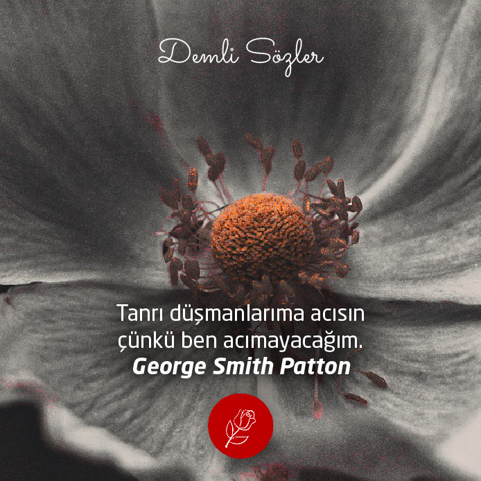 Tanrı düşmanlarıma acısın çünkü ben acımayacağım. - George Smith Patton